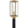 Quoizel Westover 1-Light Antique Brass Outdoor Post Lantern WVR9007A